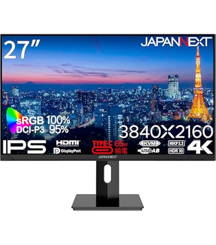 Amazon.co.jp: JAPANNEXT 27インチ モニター 4K UHD 3840x2160解像度